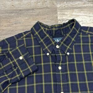Vintage 90s Y2K Ralph Lauren Mens XL Classic Fit Check Button Down Flannel Shirt